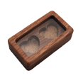 thumbnail image 3 of Caja para anillos de boda, organizador de joyas, de madera, portátil, ligera, para guardar baratijas. A, 3 of 9