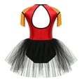 thumbnail image 2 of TTAO Costume de Danse Cirque pour Filles, Justaucorps Tutu, Fête d'Halloween, Lion, Rouge 12, 2 of 7