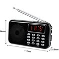 thumbnail image 3 of YMDJL Portable FM Radio,Mini Digital Radio Music Player with Speaker Support Micro SD/TF Card/USB, Auto Scan Save, No AM (Blue), 3 of 6