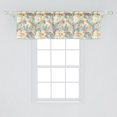 thumbnail image 2 of Ambesonne Shabby Flora Window Valance, Vintage Garden Leaf, 54" X 18", Pale Blue Purple White, 2 of 3