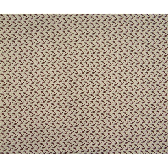 45" Wide Beige Dressmaking Cotton Fox Printed Craft Fabric Sewing By The Yard