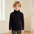thumbnail image 2 of WXFAZCVU Boys Turtleneck Sweater Slim Long Sleeve Tops Versatile Comfortable Fall Clothes Size 8-9 Years, 2 of 4