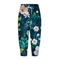 thumbnail image 3 of Capri Pants for Women Loose Fit Summer Hawaii Print Capri Pants Dressy Ladies Baggy Cargo Sweatpants for Hiking, 3 of 5