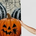 thumbnail image 3 of Patifu Pumpkins Spider Webs Spooky Bathroom Décor Set with Hooks, Graphic Print Polyester Stylish Shower Curtain for Bathroom Decoration, Halloween Bathroom Shower Curtain Set with Hooks 60"x72, 3 of 7