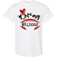 thumbnail image 3 of Inktastic Love My Bulldogs Football T-Shirt, 3 of 5