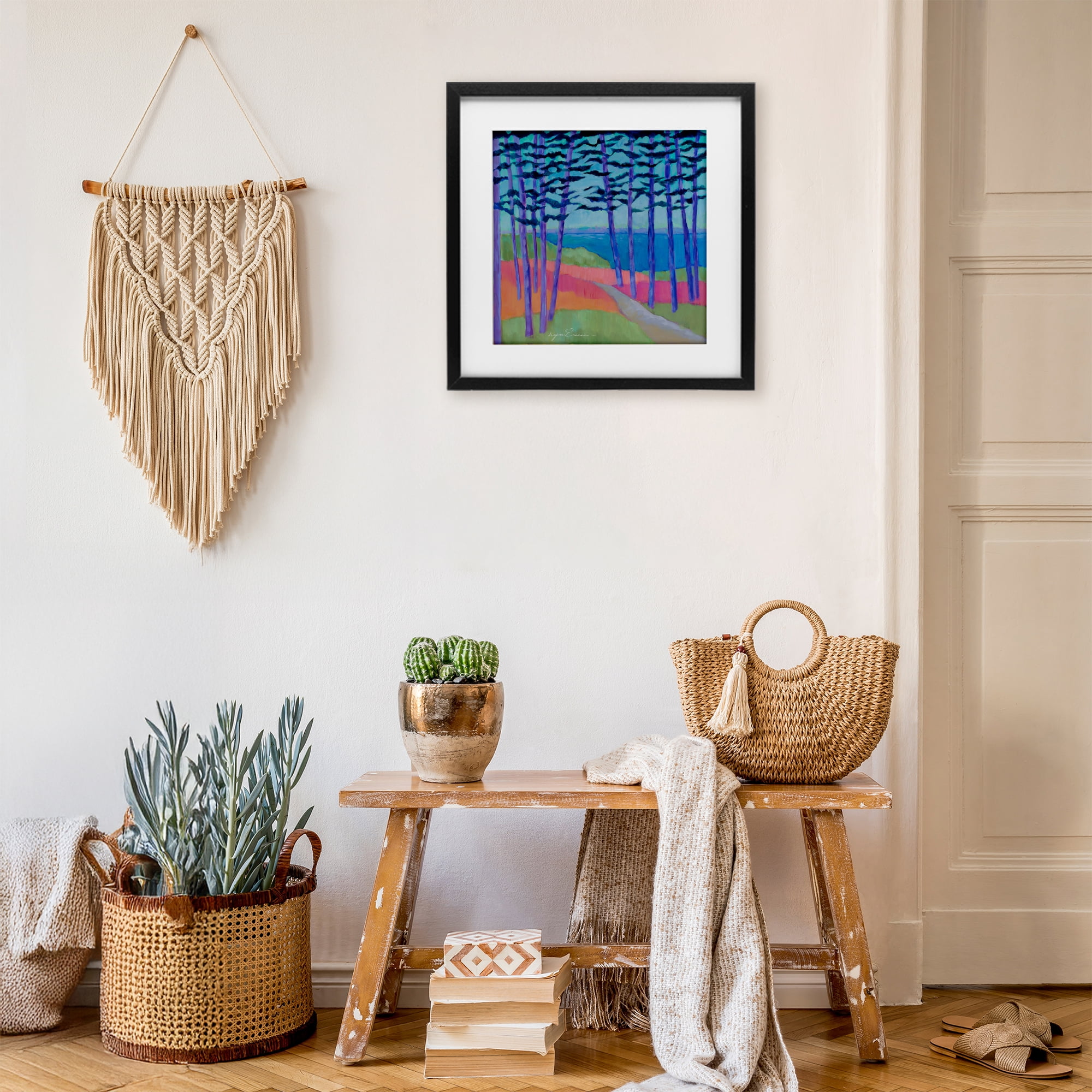 Stupell Industries Razzle Dazzle Forest Scene Black Framed Print Under Glass, design by Lynn Ericson Fine Art