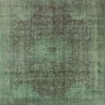 thumbnail image 1 of Ahgly Company Indoor Square Mid-Century Modern Dark Olive Green Oriental Area Rugs, 3' Square, 1 of 6
