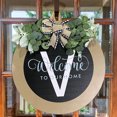 thumbnail image 4 of YAOMOBB Couronne Décorative de Ferme pour Porte d'Entrée avec Fausse Décoration de Fleurs Style Rural, 4 of 6