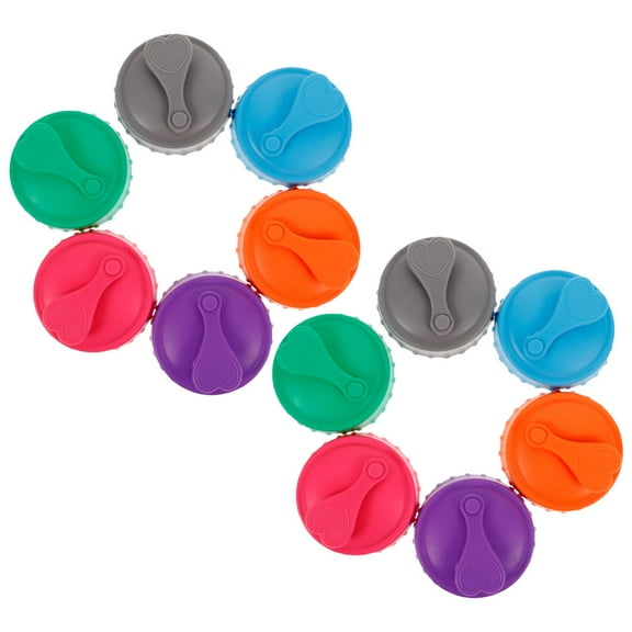 MLINS  12 Pcs Can Milk Cover Pop Covers Soda Beverages Beer Bottle Cap