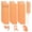 Orange, variant on 36 Flexi Rods Hair Rollers, Flexible Foam Curling Rods for Long & Short Hair Twist - No Heat Bendy Rollers with 2 Steel Pintail Combs