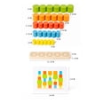 thumbnail image 3 of HuiXinOu Wooden Bead Shape Sorting Stacking Toy 5-Bead Color Shape Sensory Educational Puzzle Montessori Toy for Toddlers Preschoolers Early Learning Fine Motor Skill Development, 3 of 5