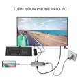thumbnail image 3 of Concentrador USB C 9-EN-1 USB C Hub Type-C Docking Station Adaptador multipuerto con 4K HD 1080P VGA RJ45 Ethernet Puerto de carga USB 3.0 PD Lector de tarjetas de audio SD de 3,5 mm Compati 1 1, 3 of 5