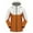 C-Orange487, variant on Mens Windbreaker Hardshell Jacket Fuzzy Lining Windproof Hooded Outdoor Mediun Length Zipper Utility Coat For Cold Weather Versatile Outerwear