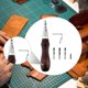 thumbnail image 1 of Herramienta ranuradora de cuero 7 en 1, fácil de usar, resistente, práctica, duradera, kit de herramientas de corte y tallado de cuero profesional de, 1 of 8