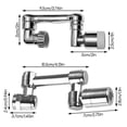 thumbnail image 5 of Robotic Arm Faucet Attachment Bathroom Water Tap Anti-Splash Water Saving Design for Rinsing Washing Filling, 5 of 5