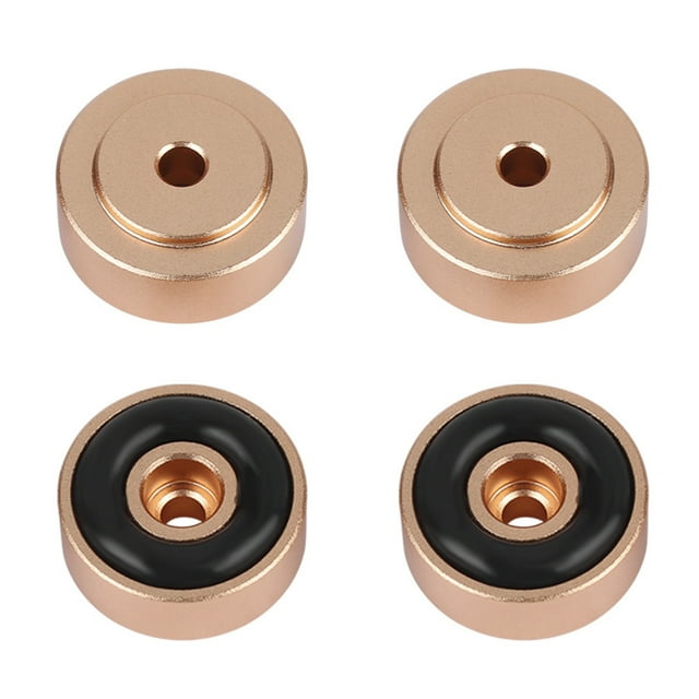 Pies de amplificador, 4 piezas, 20 x 8 mm, aleación de aluminio, soporte para altavoces, pies de amplificador de aluminio, innovación moderna