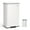 White, variant on Kitchen Trash Can, 10.5 Gallon (40 L) Garbage Can, Large Step Trash Bin with Lid, Stainless Steel, Soft Close, 15 Trash Bags Included, Silver