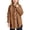 Brown, variant on Soft Jacket For Girls Cozy Winter Outerwear With Pockets Warm Hooded Coat For Toddler And Kids Clothes for Girl 4t