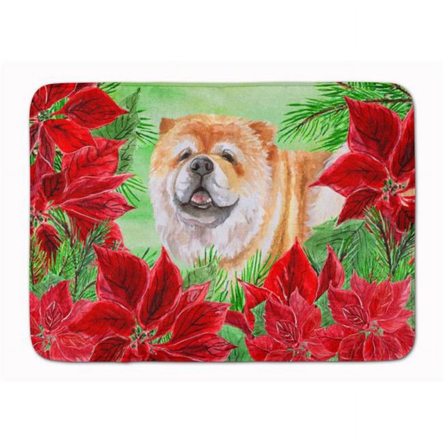 Carolines Treasures CK1343RUG Cane Corso Poinsettas Machine Washable Memory Foam Mat