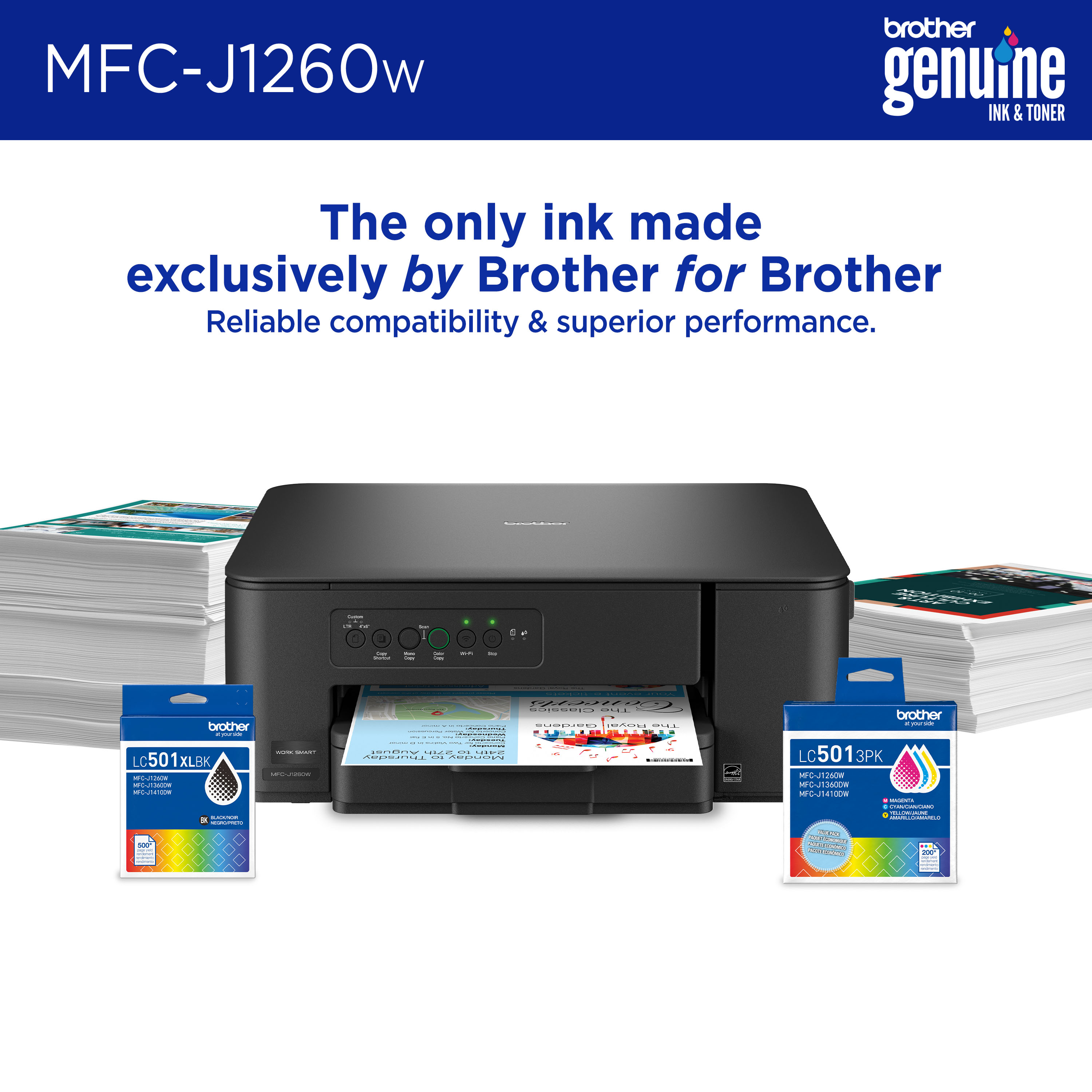 Brother MFC-J1260W Wireless Color Inkjet Printer photo 4