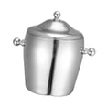 thumbnail image 4 of Cubo de hielo,Cubo de hielo de acero inoxidable para enfriar bebidas,Cubo engrosado Cubo enfriador de bebidas,Enfriador de champán para uso doméstico,Contenedor portátil con forma de Estilo A, 4 of 8
