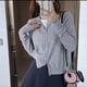 thumbnail image 4 of Chaqueta cárdigan de punto suave y cerosa de estilo coreano para mujer 2024 nuevo suéter exterior de manga larga reductor de edad de color caramelo para mujer a principios de otoño, 4 of 5