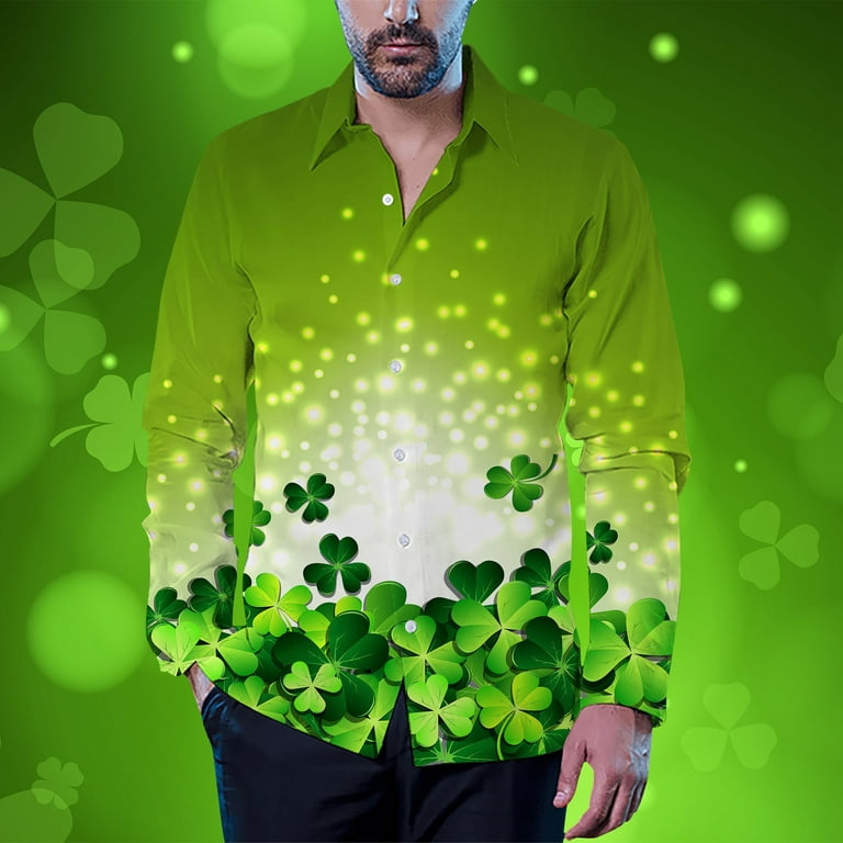  St. Patrick's Day Hawaiian Shirt for Men Funny Irish