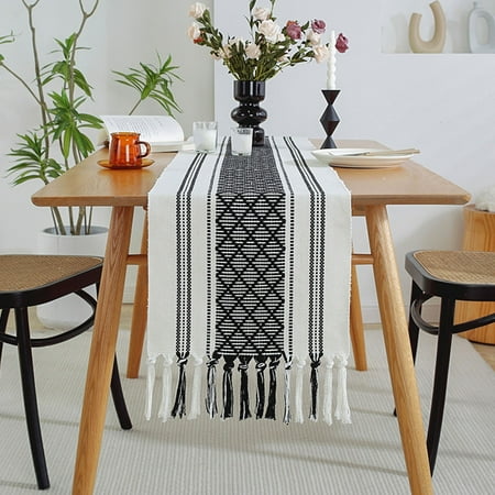 

Tablecloth Long Tablecloth Black 34*305Cm Clearance Sales Today Deals Prime! 1X Wallpaper Polyester Fall Home Textile Relocy