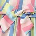 thumbnail image 6 of Otqutp Casual Dress for Toddler Girls Summer Sling Dress Small Flying Sleeve Color Strip Dress Small Fresh Casual Daily Going Out Dress, 6 of 9
