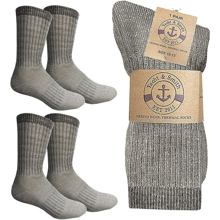 12 Pairs Men Merino Lamb Wool Boots Thermal Crew Socks Working Winter Size  10-13
