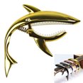 thumbnail image 1 of Coofit Guitar Capo Multi-purpose Creative Shark Metal Ukulele Capo Guitar Accessory, 1 of 8