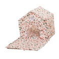thumbnail image 4 of Casa para gatos, tienda para mascotas, cama para gatitos, perrera desmontable, cama para perros pequeños con cojín para centro de actividades de flores rosadas, 4 of 8