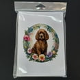 thumbnail image 3 of Irish Water Spaniel and Flowers Greeting Cards and Envelopes Pack of 8 7 in x 5 in, 3 of 3