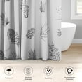 thumbnail image 3 of 4 Pcs Bathroom Sets with Shower Curtain and Rugs, Farm Cow Sunflower Horse, Bathroom Decor Chicken Turkey Pig Tractor Shower Curtain Sets for Bathroom Decor, 3 of 4