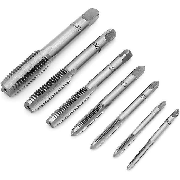 8 Pieces Metric Tap Set Adjustable Hand Metric Thread Tap Tap With Wrench M3 M4 M5 M6 M8 M10