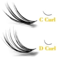 thumbnail image 2 of Kimcci-extensión de pestañas, 60 paquetes de pestañas de visón extensión natural 3D volumen ruso pestañas postizas pestañas individuales de racimo 20D maquillaje cilios, 2 of 3