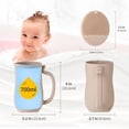 thumbnail image 4 of Baby Bath Rinse Cup Rinsing Hair Water Pourer, Baby Bath Pitcher Hair Washing Control The Flow Rinser Cup（Grayish Beige）, 4 of 7