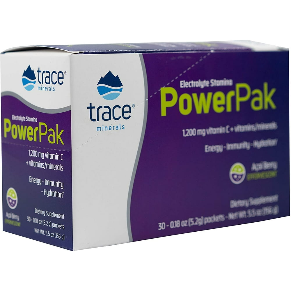 Electrolyte Stamina Power Pak Acai Berry Trace Minerals 30 Packets (2