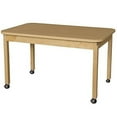 thumbnail image 2 of WOOD DESIGNS 30" x 48" Rectangle High Pressure Laminate Table with Hardwood Legs-26", 2 of 2