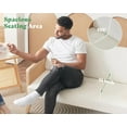 thumbnail image 2 of VANACC Rattan Chair, 2 Piece Chair Set for Living Room, Velvet White Comfy Chair Set for all Ages, 2 of 6