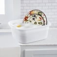 thumbnail image 3 of Sterilite 18 Qt. Dishpan, Multi-Purpose Plastic Wash Tub, Kitchen, Sink, White, 1 Count, 3 of 7