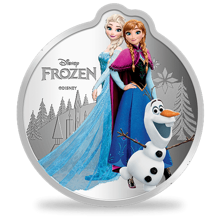 Pamp MMTC Disney Frozen 1 oz Colorized Silver Coin (Capsule, Box, COA)
