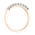 thumbnail image 2 of 1/2 Carat Princess Cut Diamond Wedding Band Ring in 14K Rose Gold (Ring Size 6.25), 2 of 4