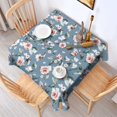 thumbnail image 2 of Pioneer Flower Floral Print Pattern Square Tablecloth,Waterproof Square Table Cover,Wipeable Spillproof Washable Table Cover for Home Kitchen Party Decor 42"X42"(107x107cm), 2 of 6