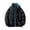 Black, variant on Lenago Quilted Jackets For Men With High Collar No Hoods Winter Parka Jackets Fleece Lining Thermal Winter Fashion Outerwear Comfortable Cozy Outerwear Thicken Puffer Jackets