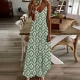 thumbnail image 1 of Qiopertar Robes d'Été pour Femmes Imprimé Sans Manches Col Rond Robes Décontractées Liquidation Livraison Gratuite à Moins de 5$ jusqu'à 90% de Réduction, 1 of 5