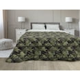 thumbnail image 1 of Camo Down Alternative Comforter, Classic Camouflage Pattern in Earth Tones Equipment Fashion, Microfiber Quilt for All Season, 5 Sizes, Taupe Dark Tan, by Ambesonne, 1 of 3