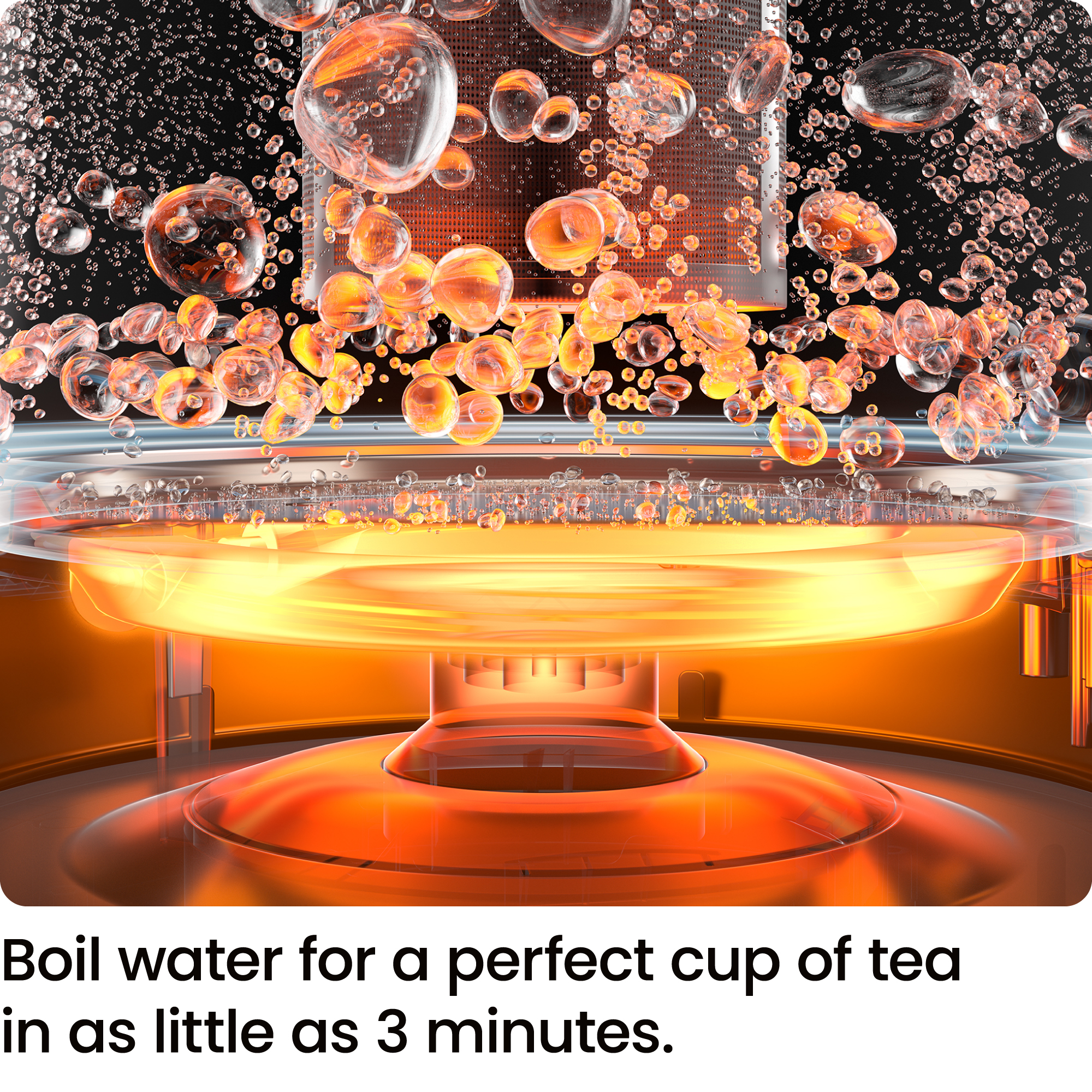 Chefman 1L Electric Glass Kettle with Tea Infuser, Black photo 8
