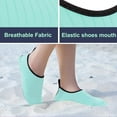thumbnail image 4 of Dnzceghtig Zapatos para deportes acuáticos Descalzos Calcetines de yoga de secado rápido Sin cordones para hombres Mujeres $ Zapatos acuáticos Mujer Hombres Natación en la playa al aire libre -Azul, 4 of 5