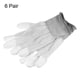 thumbnail image 3 of Guantes antiestáticos ESD Uxcell de 6 pares de 21 cm con borde de overlock, alta resistencia, guantes de fibra de carbono para computadora (grande), gris, 3 of 5